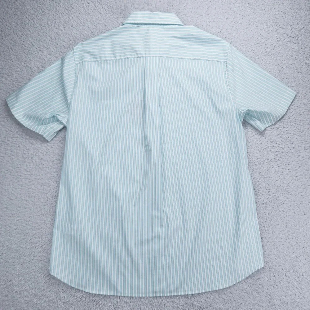 Vineyard Vines OTG Shirt Mens Medium Blue Stripe Short Sleeve Brrr Stretch NEW - Picture 13 of 13